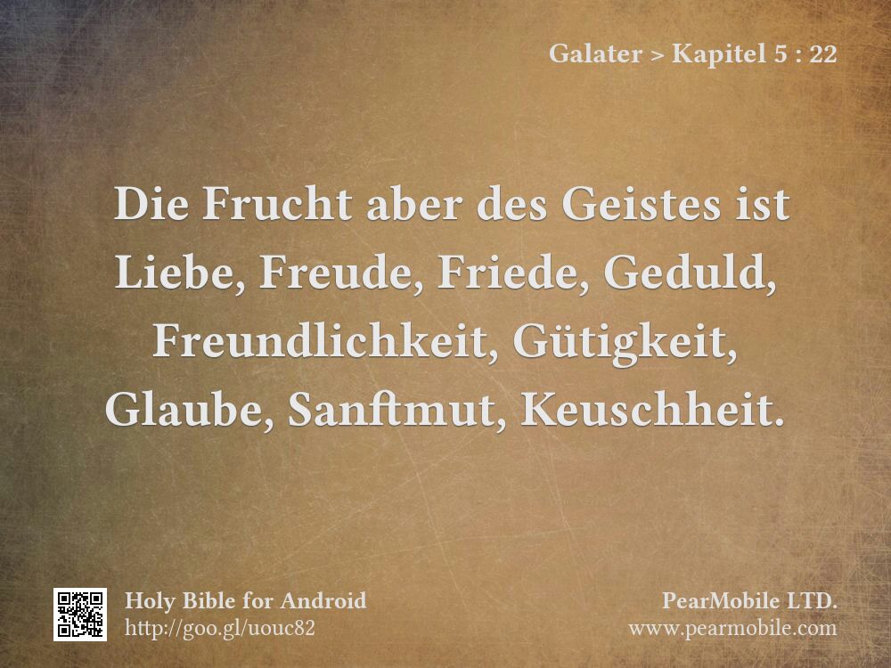 Galater, Kapitel 5:22